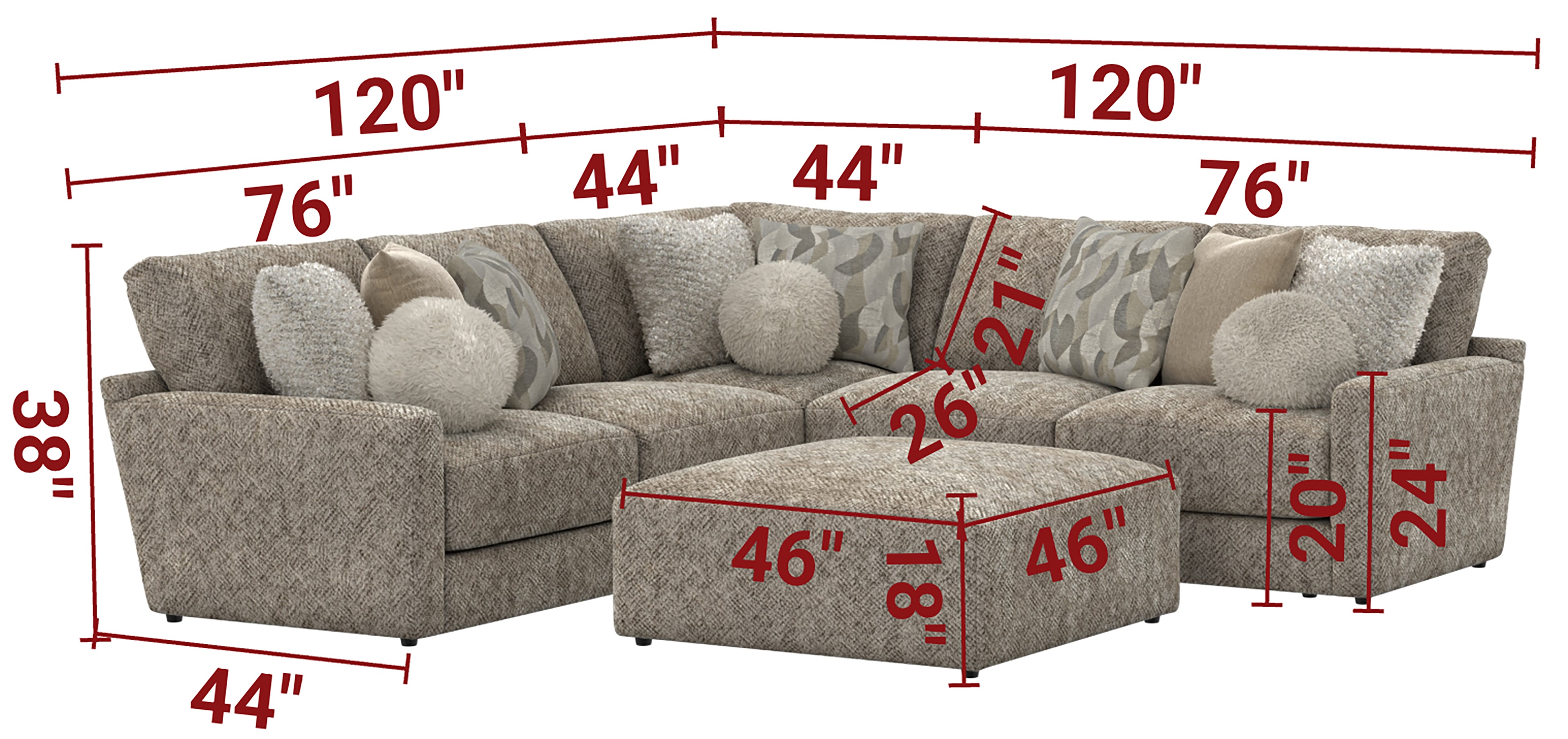 Turner Mushroom Modular Sectional